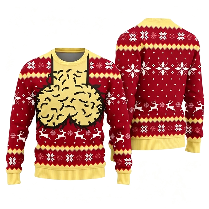 Oversized Crewneck Sweatshirt with Fun Print
