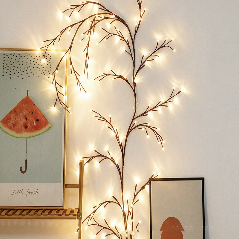 Warm Christmas Vine Lights