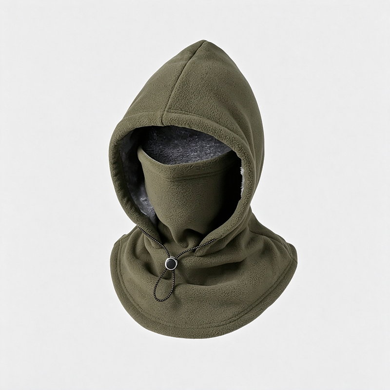 Windproof Fleece Full Face Hood