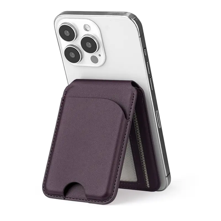 Magnetic card holder stand