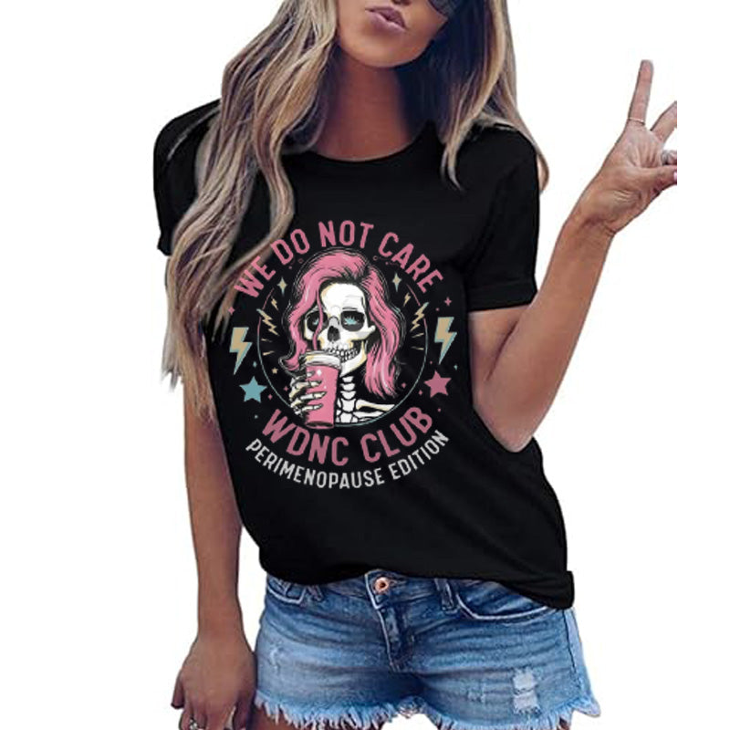 Skull Print Short Sleeve