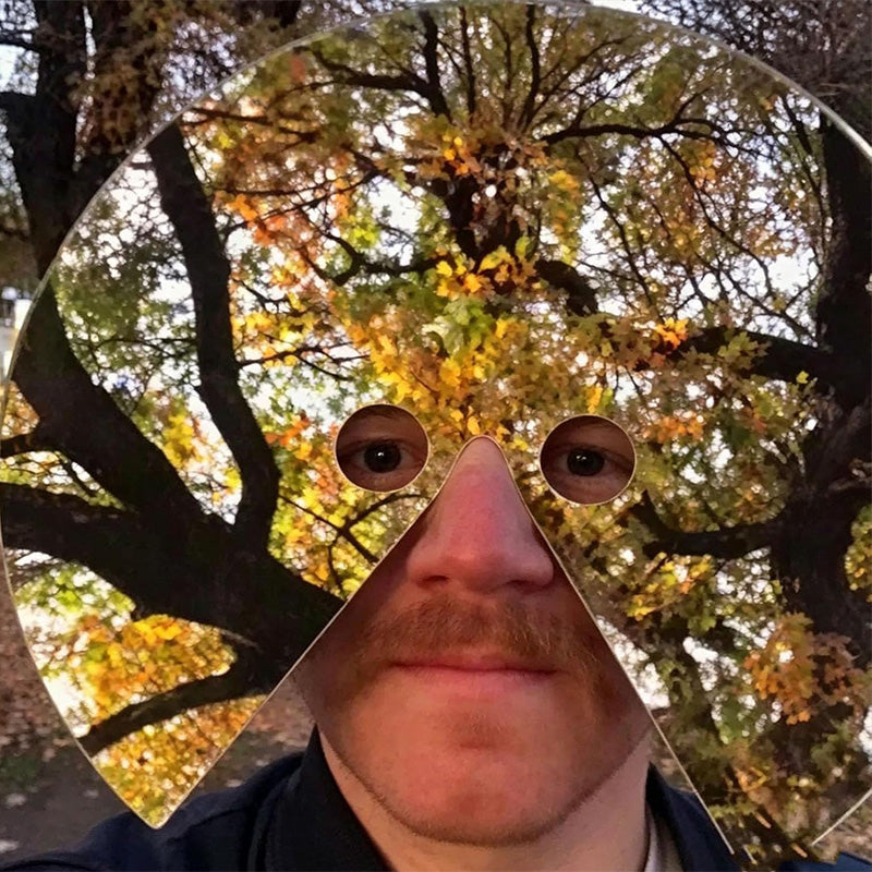 Mirror-like funny mask