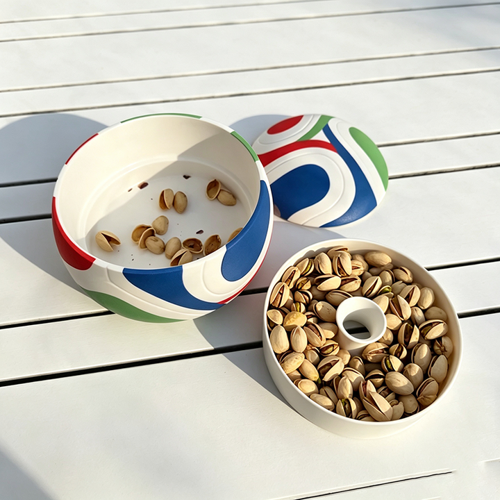 Soccer-Shaped Double-Layer Nut Bowl