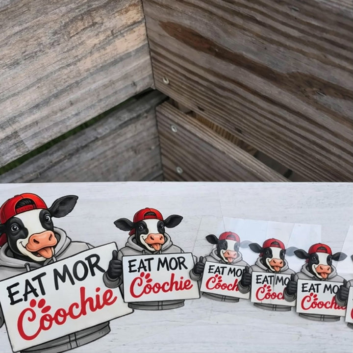 Funny Cow UV Sticker