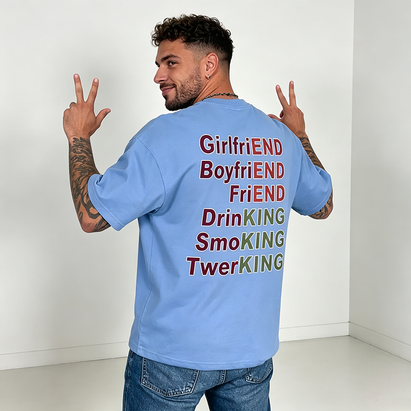 Fun and Comfortable Colorful Print T-Shirt