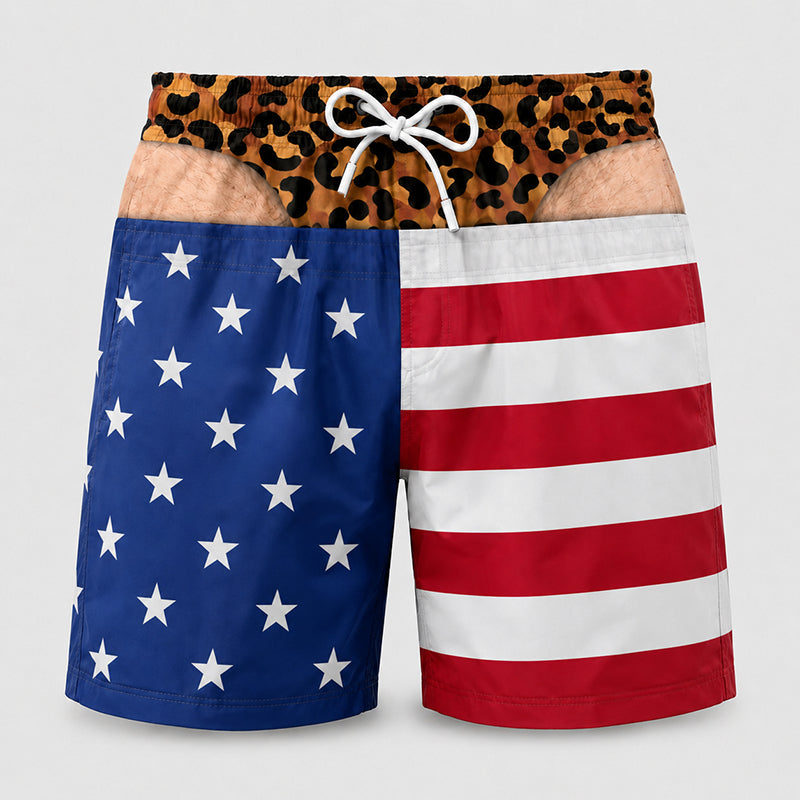 Loose-fit beach shorts with fun prints