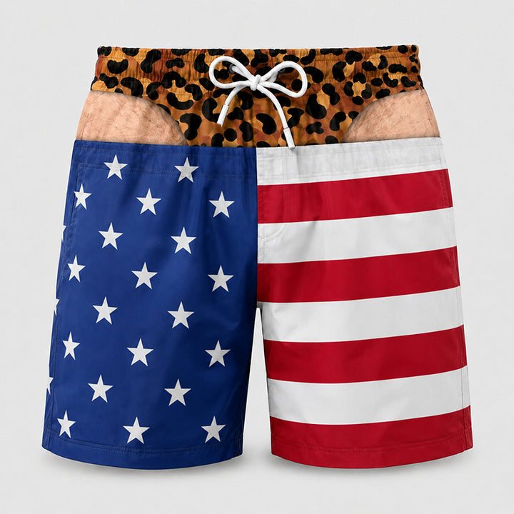 Loose-fit beach shorts with fun prints