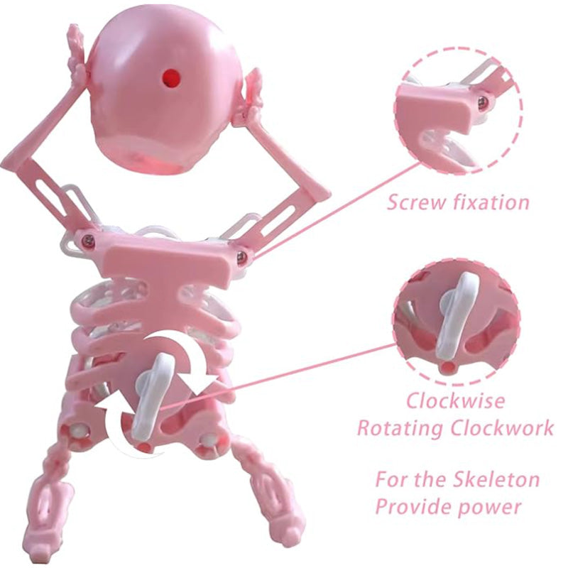 3D printed dancing skeleton figurine