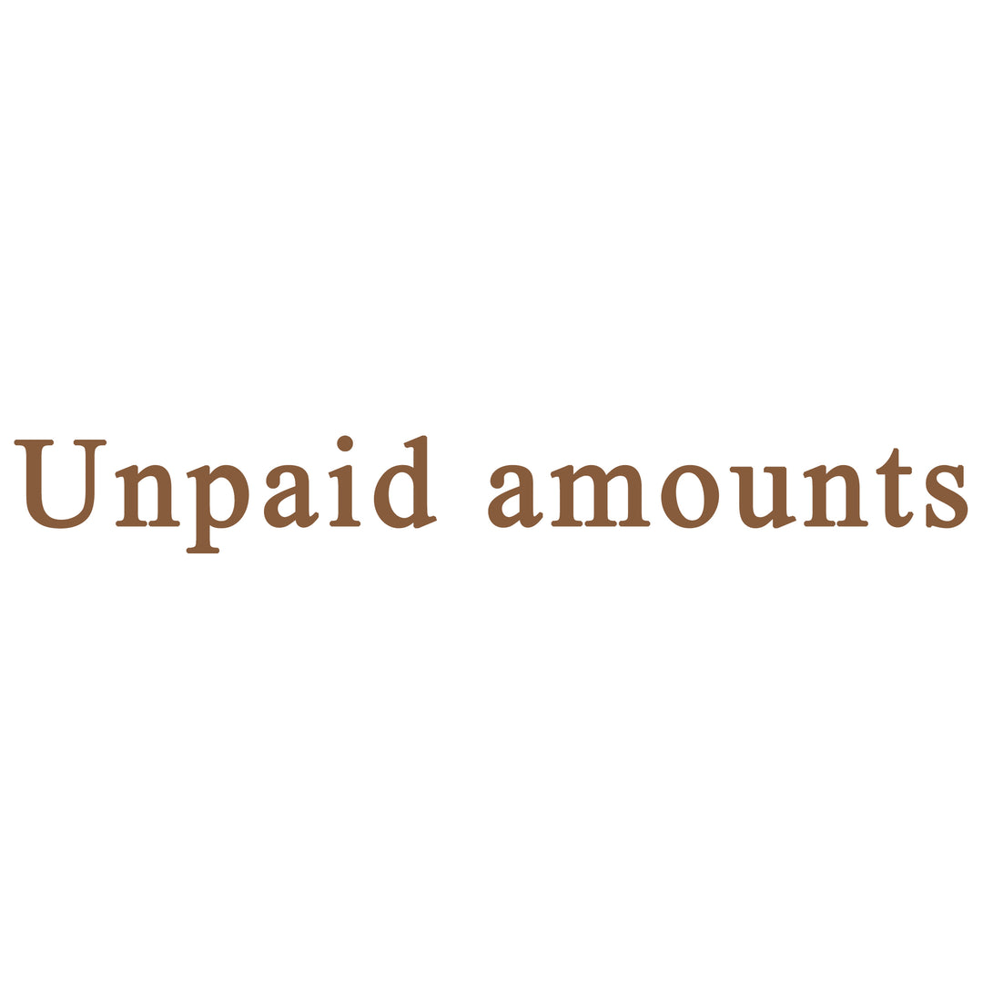 Unpaid Amounts 1
