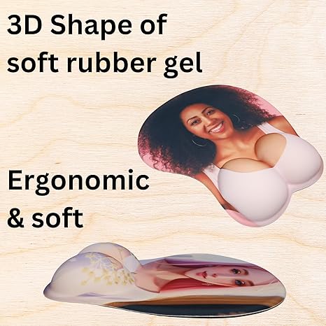 Preview version custom photo 3D mouse pad with armrest