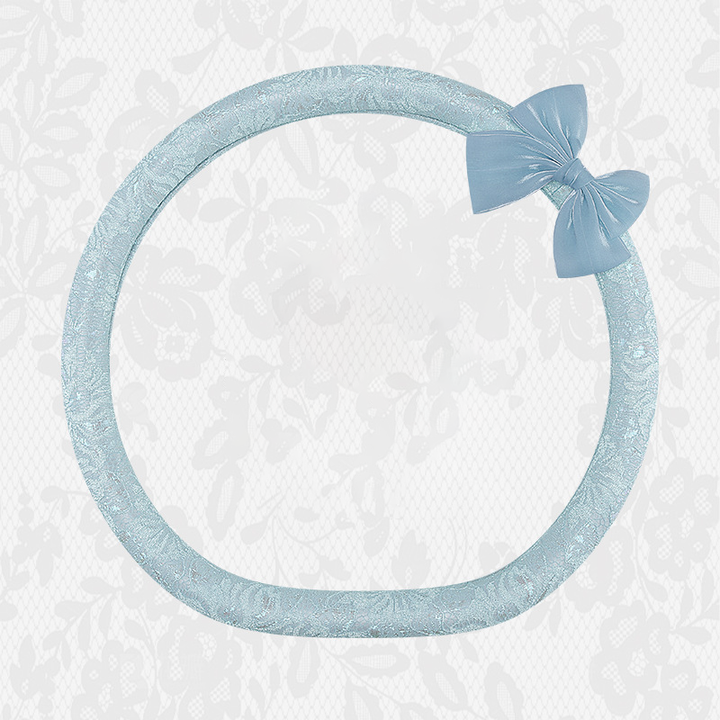 Lace Bow Steering Wheel Cover