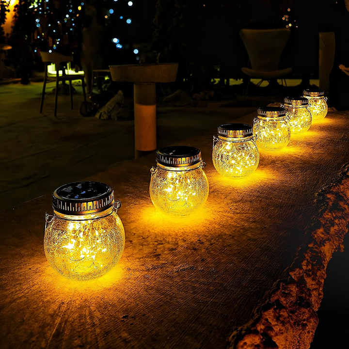 Solar-Powered Hanging Garden Lantern