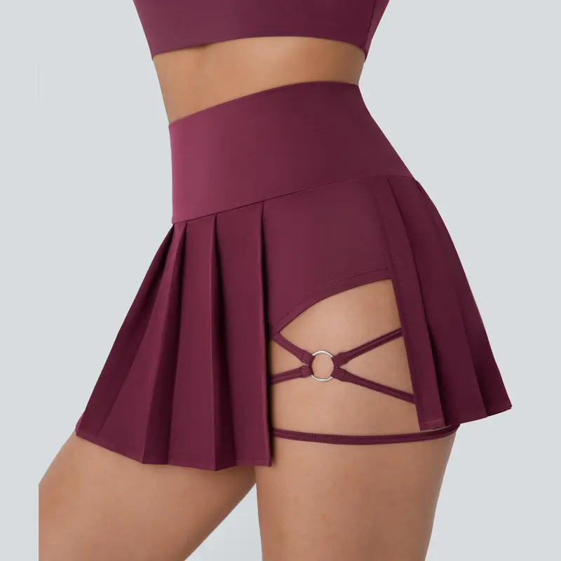High-Waisted Asymmetrical Pleated Skirt | Casual &amp; Comfortable