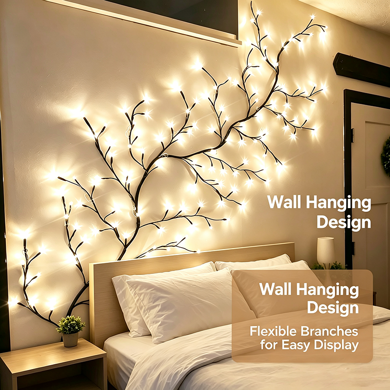 Warm Christmas Vine Lights