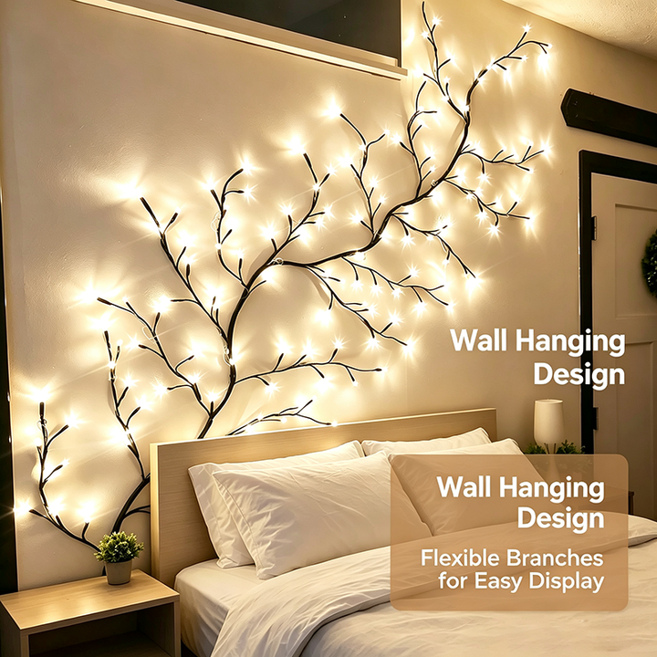 Warm Christmas Vine Lights