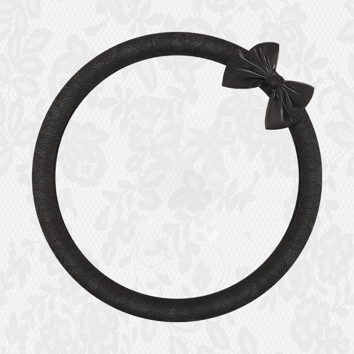 Lace Bow Steering Wheel Cover