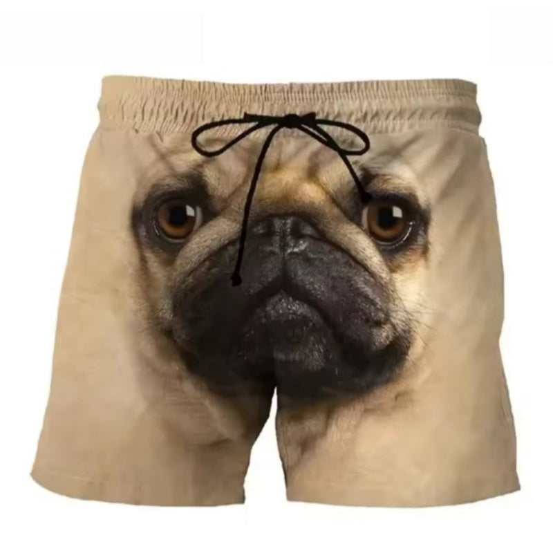 Funny Dog Graphic Shorts Casual Streetwear