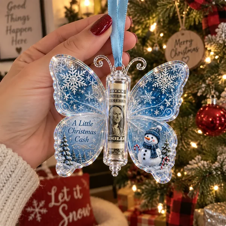 Christmas Cash Gift Butterfly Pendant