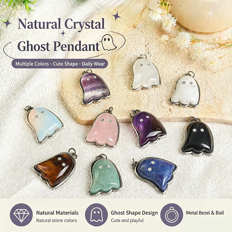 Cute Ghost Pendant Necklace