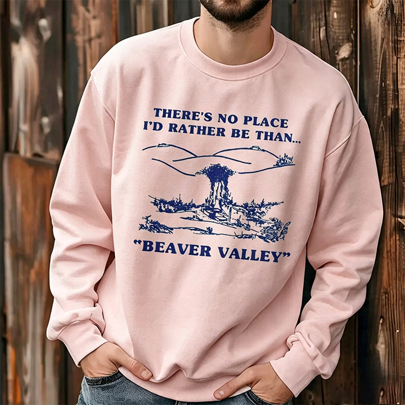 Humorous and quirky graphic short-sleeve sweatshirt