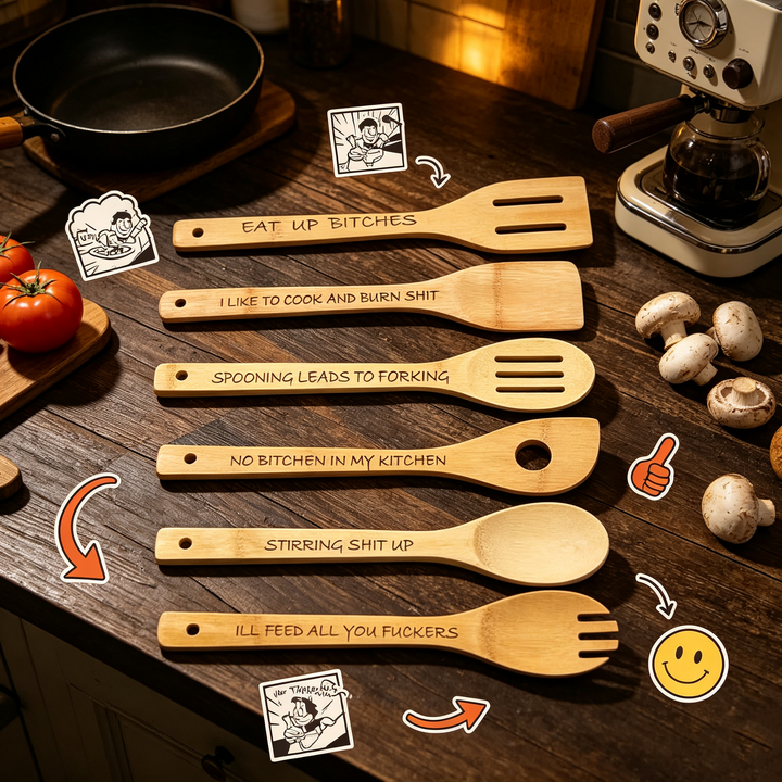 Swearing element cooking spatula