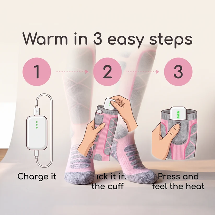 Electric Heated Winter Long Socks
