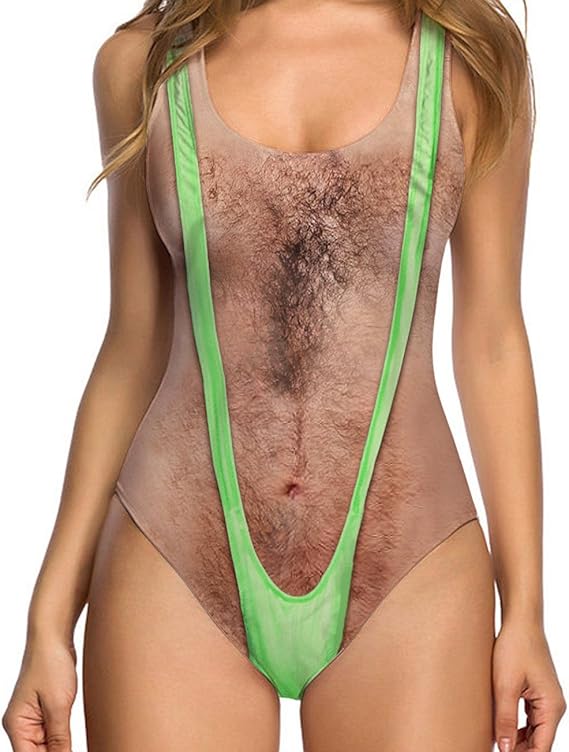 Wacky and Novel "Hairy Chest" Women&