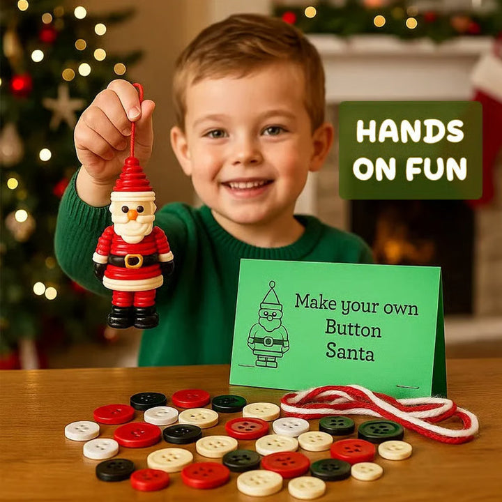 Christmas Button Ornament Kit