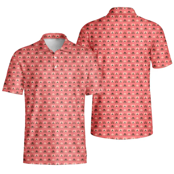 3d printed polo shirt short sleeve t-shirt for men