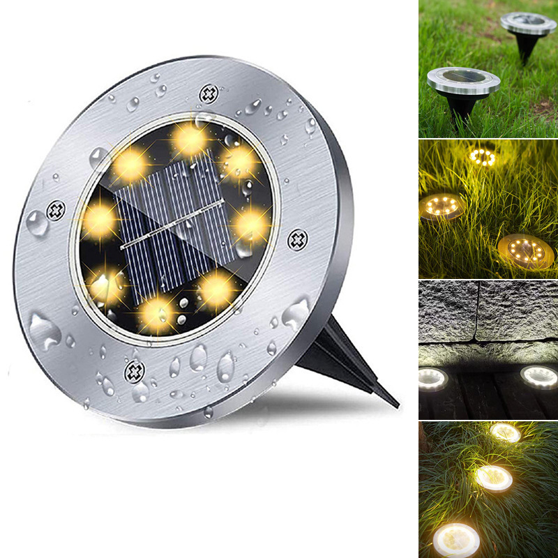 Outdoor solar decorative in-ground light