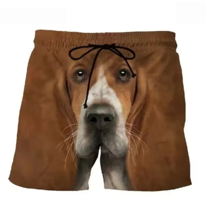Funny Dog Graphic Shorts Casual Streetwear