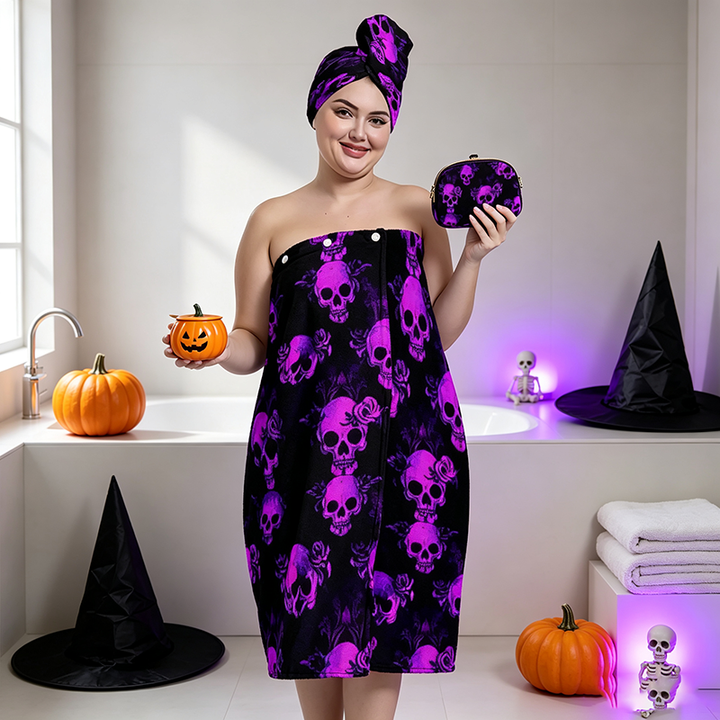 Halloween Skull Bath Towel