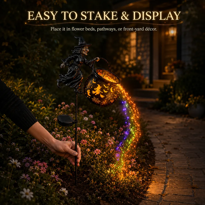 Halloween Witch Garden Light