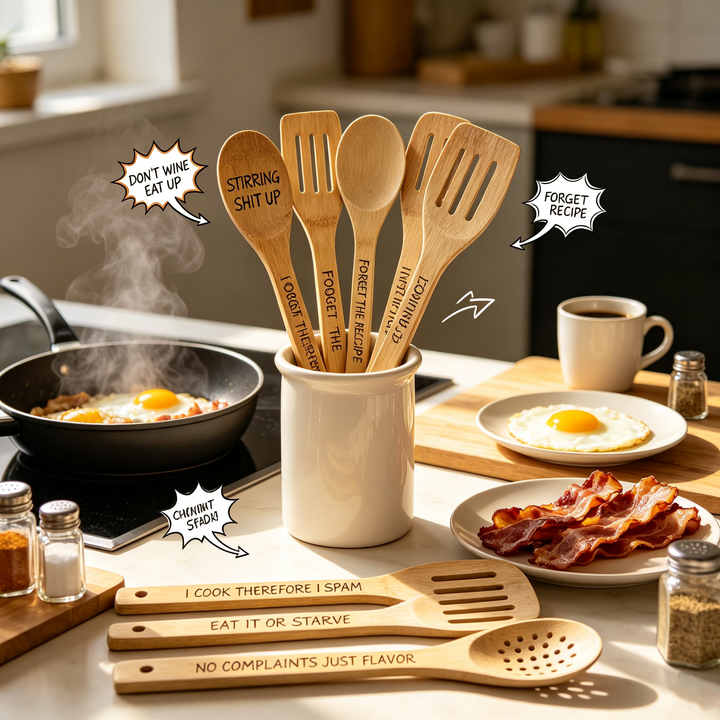 Swearing element cooking spatula