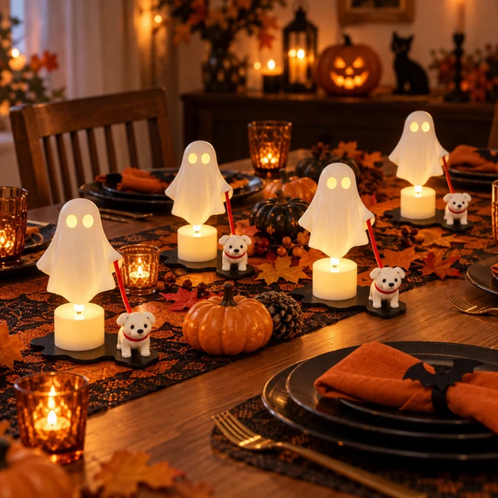 Halloween Ghost Dog Table Lamp