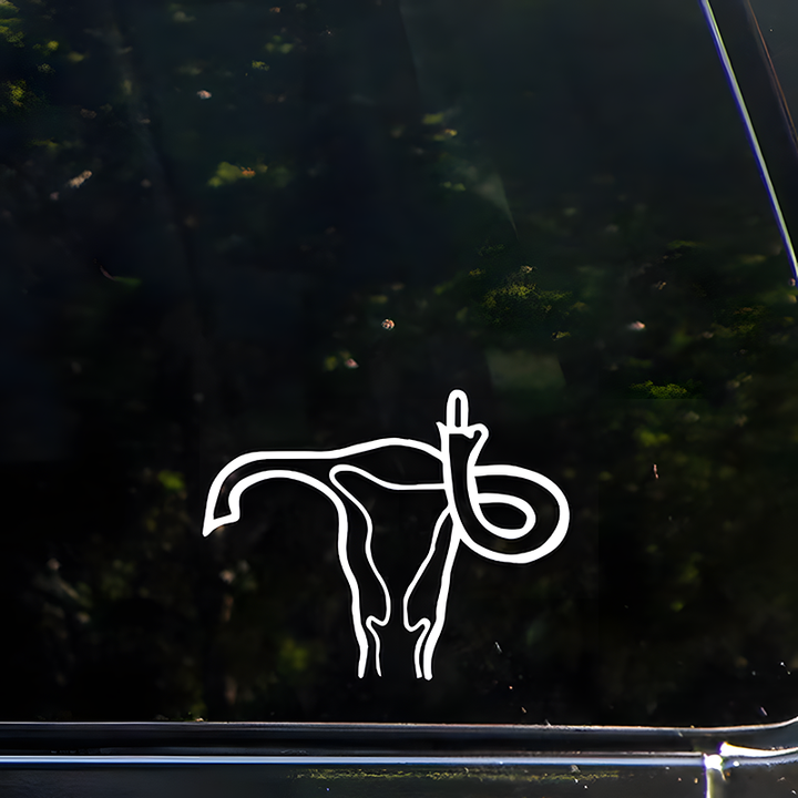 Prank middle-finger sticker