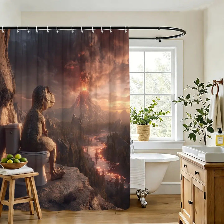 Fun Dinosaur Shower Curtain