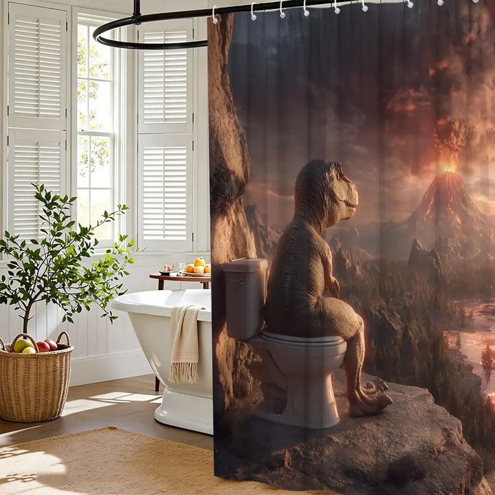 Fun Dinosaur Shower Curtain
