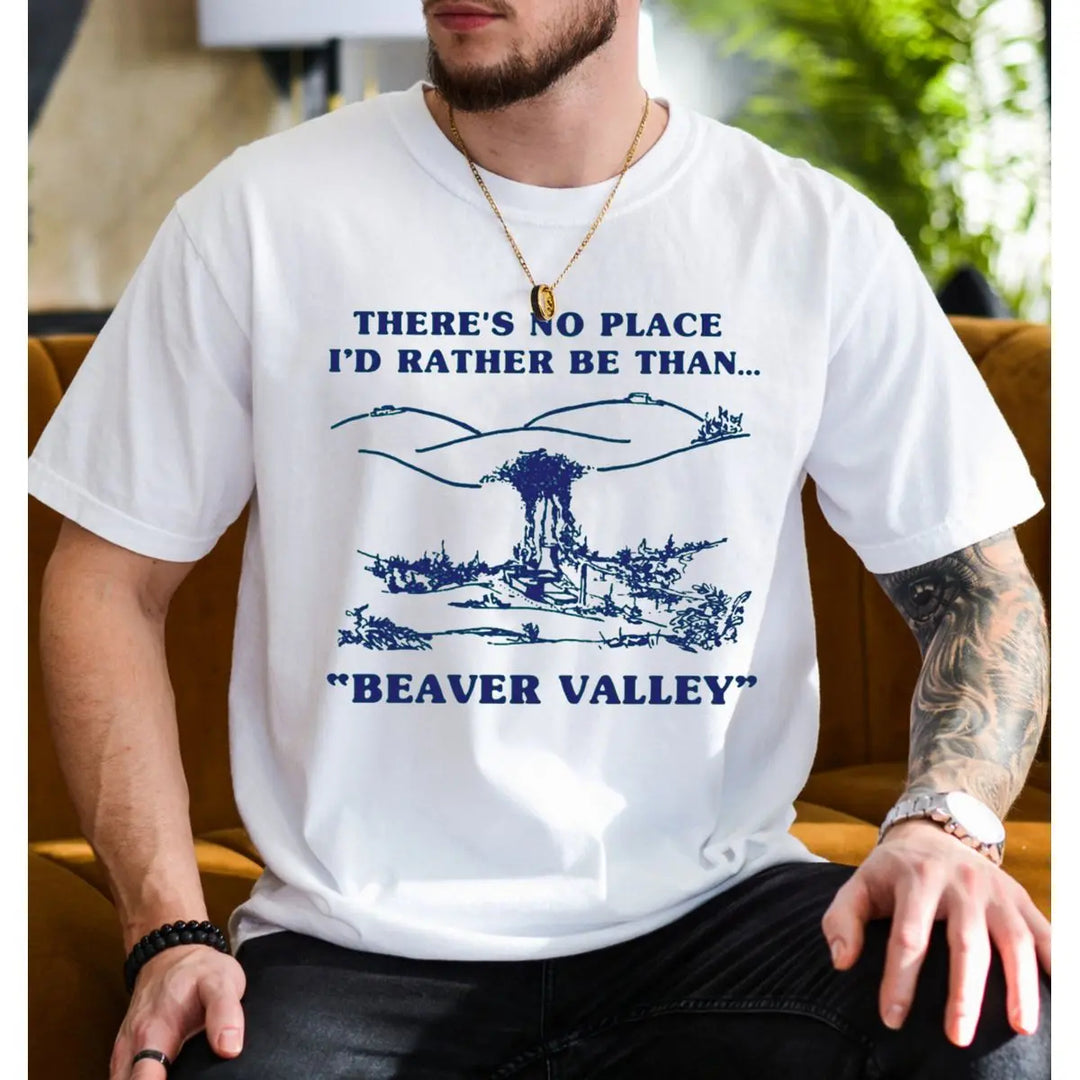 Humorous and quirky graphic short-sleeve sweatshirt