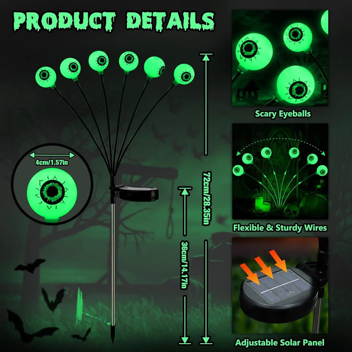 Weird solar garden ground lights