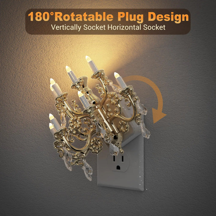 Dimmable Plug In Vintage Wall Night Lamp