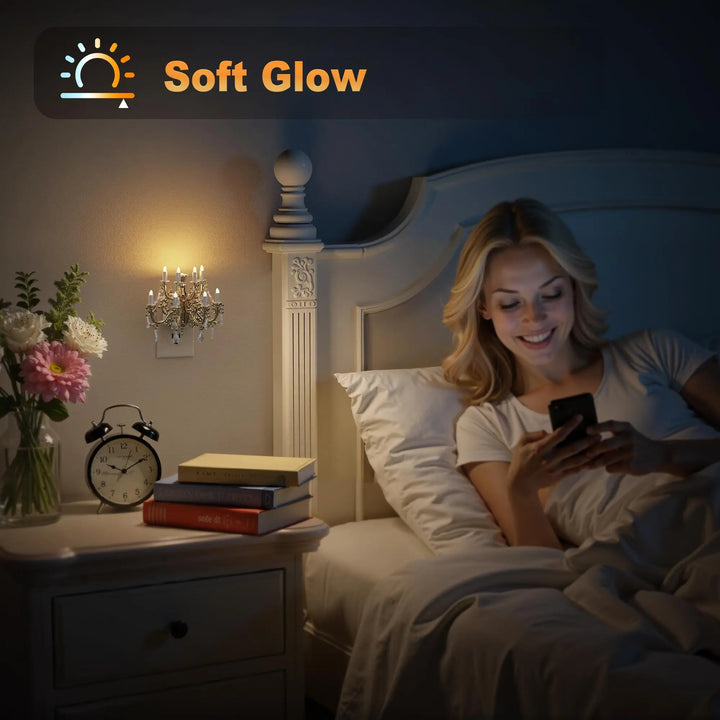 Dimmable Plug In Vintage Wall Night Lamp