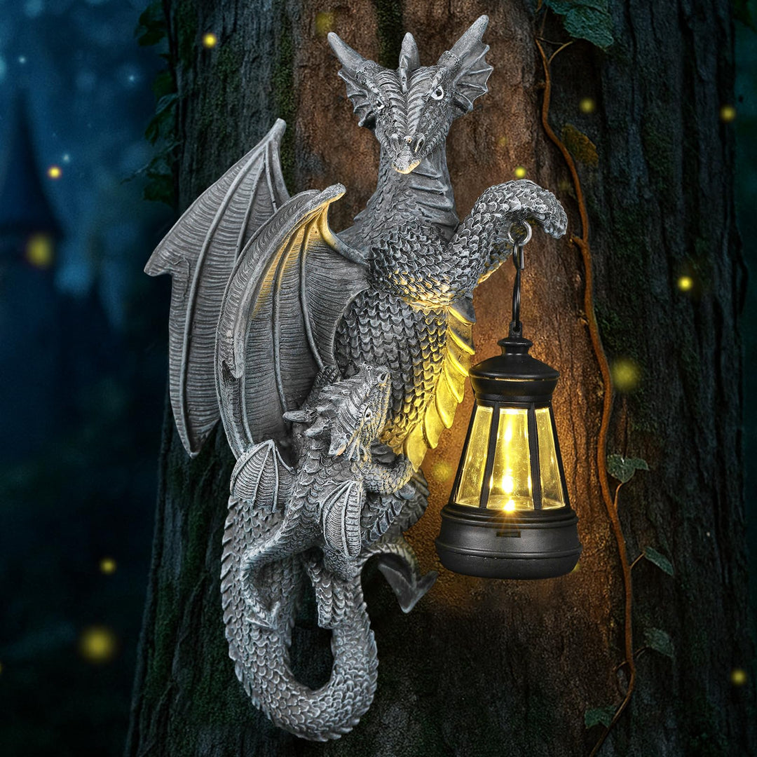 Flying Dragon Solar Wall-Mounted Garden Light