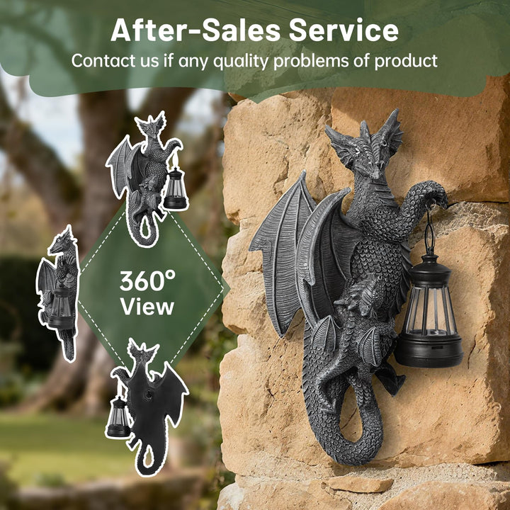 Flying Dragon Solar Wall-Mounted Garden Light