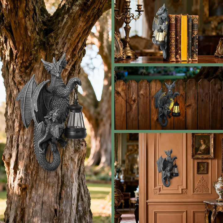 Flying Dragon Solar Wall-Mounted Garden Light