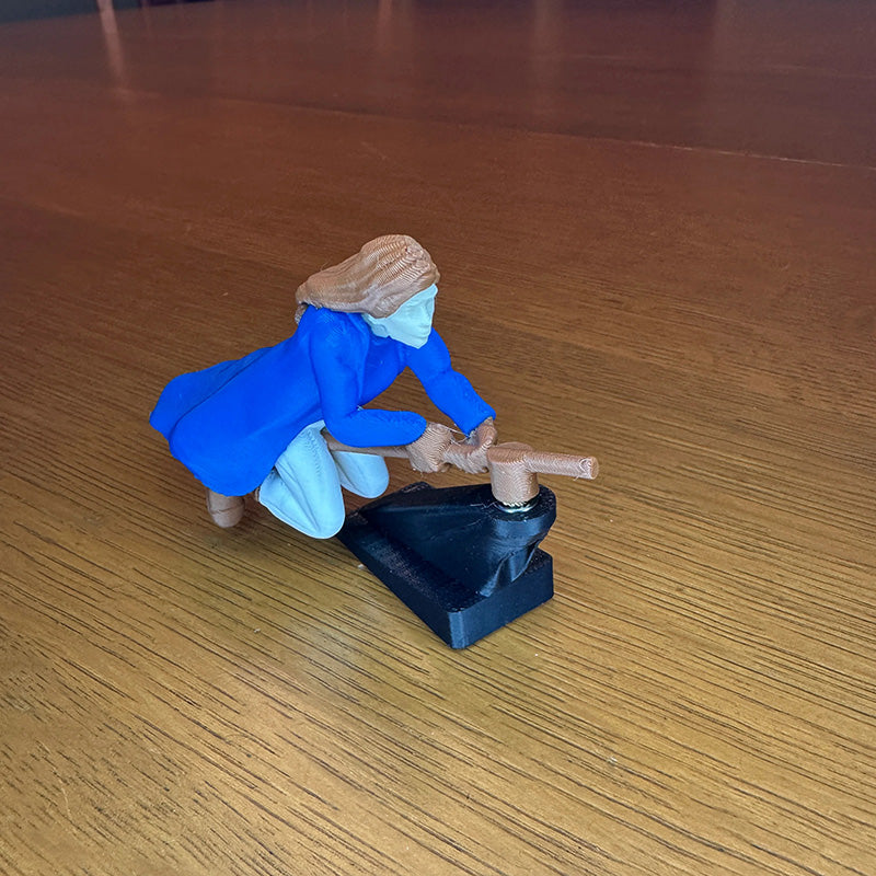 Funny Witch Flying Pose Car Dashboard Figurine