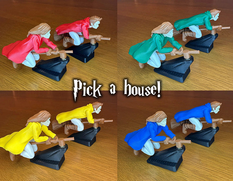 Funny Witch Flying Pose Car Dashboard Figurine