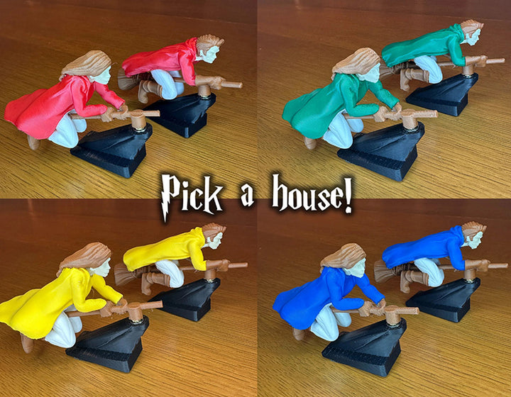 Funny Witch Flying Pose Car Dashboard Figurine