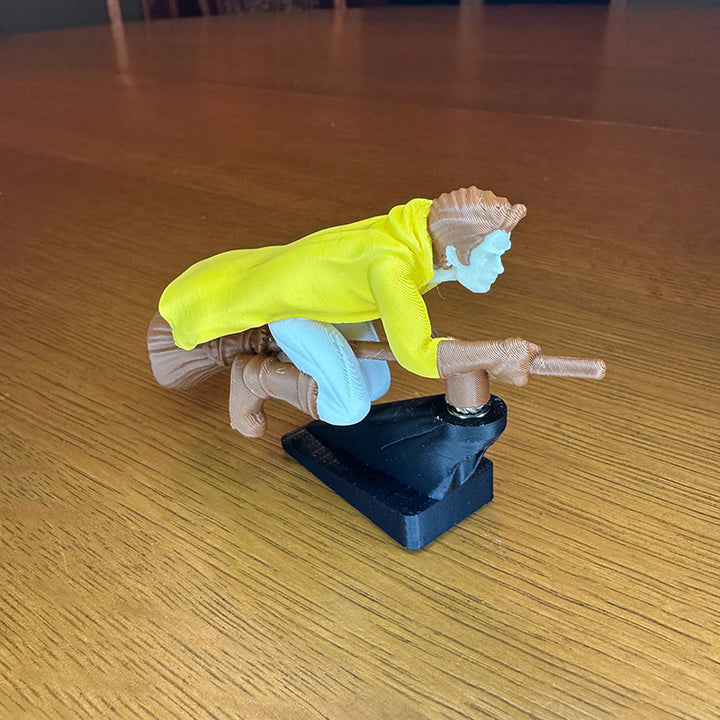 Funny Witch Flying Pose Car Dashboard Figurine