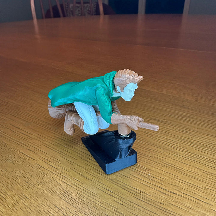 Funny Witch Flying Pose Car Dashboard Figurine